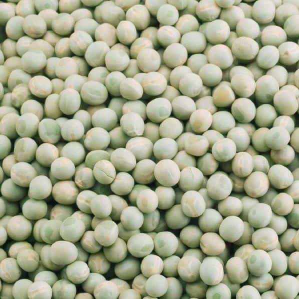 Close-up of fresh green peas.
